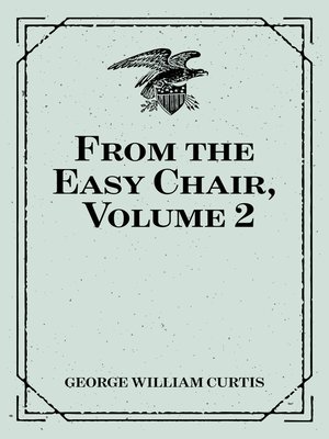 cover image of From the Easy Chair, Volume 2